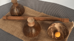 (image for) Cheppum Panthum Coconut Shell Cups and Wand set by Gary Kosnitzky - Trick