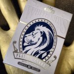 (image for) White Lions Series B Blue Playing Cards