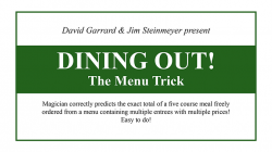 (image for) Dining Out! The Menu Trick by David Garrard and Jim Steinmeyer - Trick