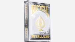 (image for) Bicycle Metalluxe Silver Playing Cards by US Playing Card Co.