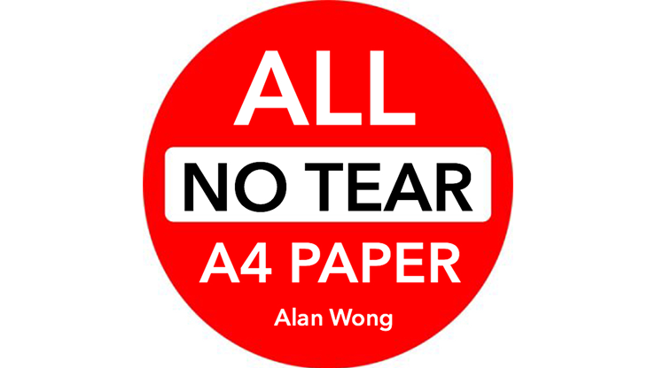 (image for) No Tear Pad (Extra Large, 8.5 X 11.5 ") ALL No Tear by Alan Wong - Trick - Click Image to Close