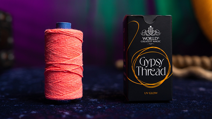 (image for) WGM UV GLOW GYPSY THREAD ORANGE REFILL SPOOL by Murphy's Magic - Trick - Click Image to Close